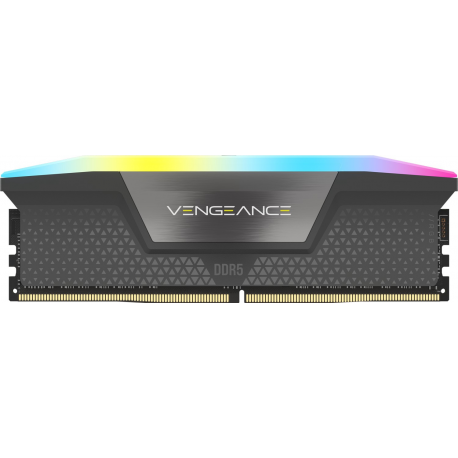 CORSAIR Vengeance RGB - DDR5 - kit - 32 GB: 2 x 16 GB - DIMM 288-pin - 6000 MHz / PC5-48000 - CL30 - 1.4 V - cool grey - 4