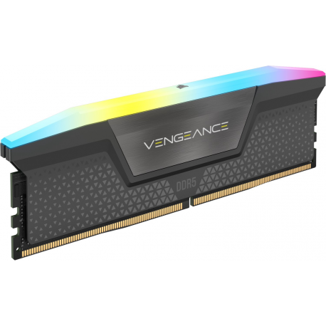 CORSAIR Vengeance RGB - DDR5 - kit - 32 GB: 2 x 16 GB - DIMM 288-pin - 6000 MHz / PC5-48000 - CL30 - 1.4 V - cool grey - 5