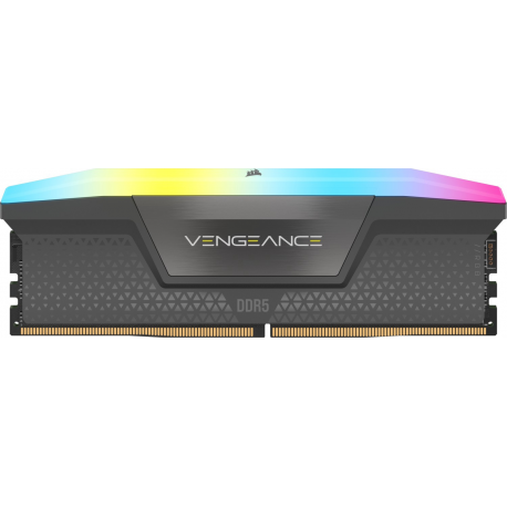 CORSAIR Vengeance RGB - DDR5 - kit - 32 GB: 2 x 16 GB - DIMM 288-pin - 6000 MHz / PC5-48000 - CL30 - 1.4 V - cool grey - 6
