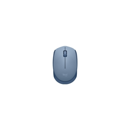 Logitech M171 - Mouse - right and left-handed - optical - 3 buttons - wireless - 2.4 GHz - USB wireless receiver - blue/grey - 0