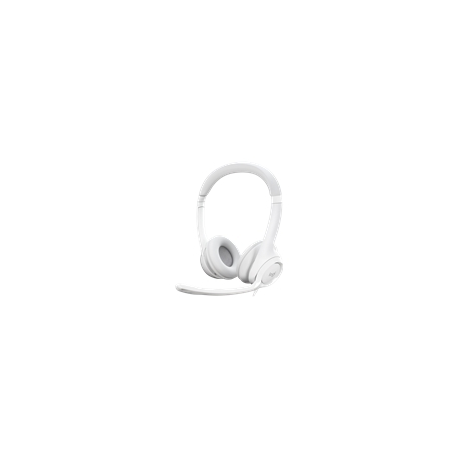 Logitech H390 - Headset - on-ear - wired - USB-A - off-white - 0