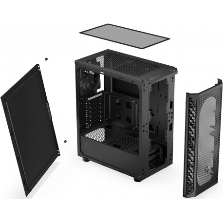 Endorfy Signum 300 Solid - Mid tower - ATX - no power supply (ATX) - black - USB / Audio - 3