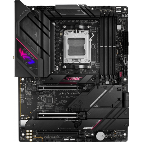 ASUS ROG Strix B650E-E Gaming WiFi - Motherboard - ATX - Socket AM5 - AMD B650 Chipset - USB 3.2 Gen 1, USB 3.2 Gen 2, USB-C 3.2 Gen2, USB-C 3.2 Gen 2x2 - 2.5 Gigabit LAN, Wi-Fi 6, Bluetooth - onboard graphics (CPU required) - HD Audio (8-channel) - 0