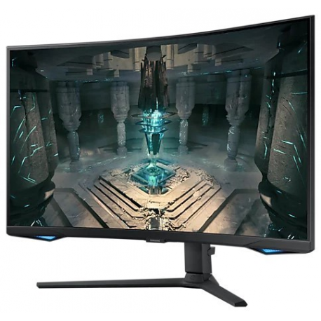 Samsung Odyssey G6 S32BG650EU - G65B Series - LCD monitor - Smart - gaming - curved - 32" - 2560 x 1440 QHD @ 240 Hz - VA - 350 cd/m² - 2500:1 - DisplayHDR 600 - 1 ms - 2xHDMI, DisplayPort - speakers - black - 1