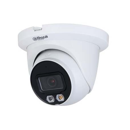 Dahua WizSense 2 Series IPC-HDW2449TM-S-IL - Network surveillance camera - eyeball - dustproof  /  waterproof - colour (Day&Night) - 4 MP - 2688 x 1520 - 720p, 1080p - M12 mount - fixed iris - fixed focal - audio - LAN 10 / 100 - MJPEG, H.264, H.265, H.265+, H.264+, H.264B, H.264H - DC 12 V  /  PoE - 0