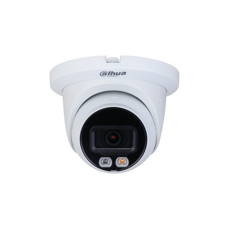 Dahua WizSense 2 Series IPC-HDW2449TM-S-IL - Network surveillance camera - eyeball - dustproof  /  waterproof - colour (Day&Night) - 4 MP - 2688 x 1520 - 720p, 1080p - M12 mount - fixed iris - fixed focal - audio - LAN 10 / 100 - MJPEG, H.264, H.265, H.265+, H.264+, H.264B, H.264H - DC 12 V  /  PoE - 1