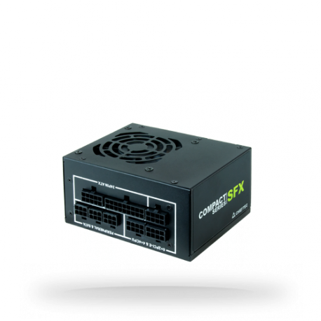 Chieftec Compact Series CSN-450C - Power supply (internal) - ATX12V 2.3/ SFX12V - 80 PLUS Gold - AC 100-240 V - 450 Watt - active PFC - 0