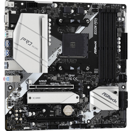 MB AMD B550 SAM4 MATX/B550M PRO4 ASROCK - 2