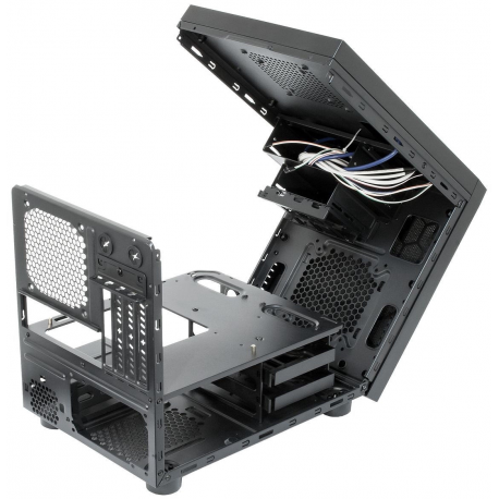 Chieftec Gaming Series - Tower - micro ATX - no power supply (ATX) - black - USB/Audio - 3