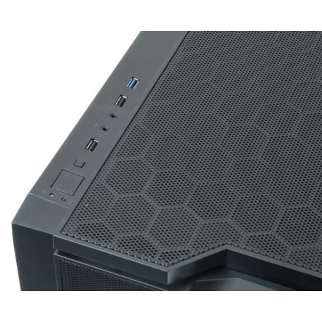 Chieftec Gaming Series - Tower - micro ATX - no power supply (ATX) - black - USB/Audio - 4