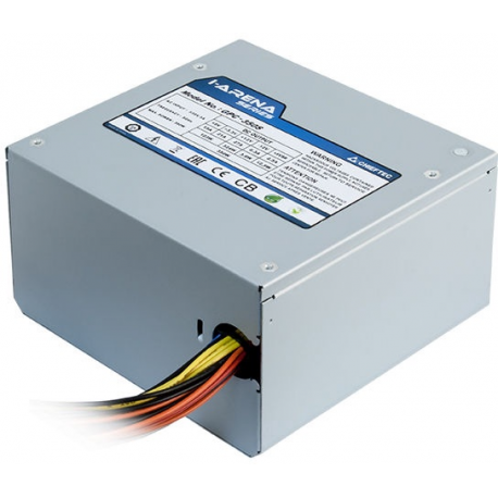 Chieftec iARENA GPC-600S - Power supply (internal) - ATX12V 2.3/ PS/2 - AC 230 V - 600 Watt - active PFC - silver - 2