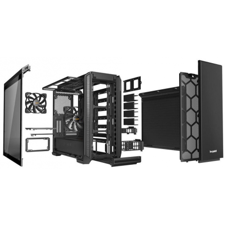 be quiet! Silent Base 601 Window - Tower - extended ATX - windowed side panel - no power supply (ATX / PS/2) - black - USB/Audio - 2