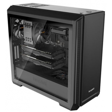 be quiet! Silent Base 601 Window - Tower - extended ATX - windowed side panel - no power supply (ATX / PS/2) - black - USB/Audio - 6
