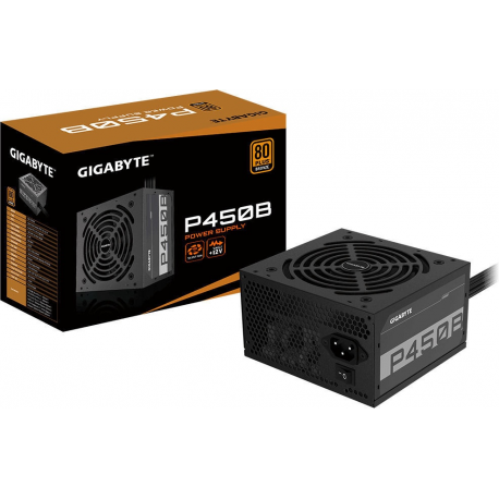 Gigabyte P450B - Power supply (internal) - ATX12V 2.31 - 80 PLUS Bronze - AC 100-240 V - 450 Watt - active PFC - 6