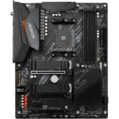 Gigabyte B550 AORUS ELITE AX - 1.0 - motherboard - ATX - Socket AM4 - AMD B550 Chipset - USB 3.2 Gen 2, USB 3.2 Gen 1, USB-C Gen1 - 2.5 Gigabit LAN - onboard graphics (CPU required) - HD Audio (8-channel) - 0