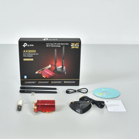 TP-Link Archer TX3000E - Network adapter - PCIe - 802.11ac, Bluetooth 5.0, 802.11ax (Wi-Fi 6) - 3