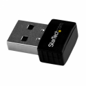 StarTech.com Wireless USB WiFi Adapter - Dual Band AC600 Wireless Dongle - 2.4GHz  /  5GHz - 802.11ac Wi-Fi Laptop Adapter (USB433ACD1X1) - Network adapter - USB 2.0 - 802.11ac - black