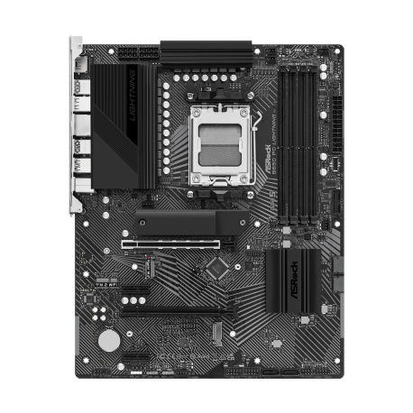 ASRock B650 PG Lightning - Motherboard - ATX - Socket AM5 - AMD B650 Chipset - USB-C 3.2 Gen 2x2, USB-C 3.2 Gen2, USB 3.2 Gen 1 - 2.5 Gigabit LAN - onboard graphics (CPU required) - HD Audio (8-channel) - 3