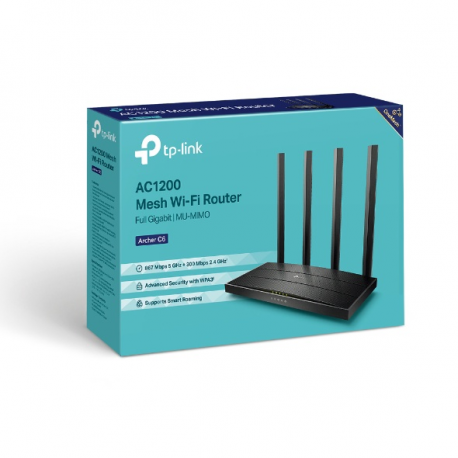 TP-Link Archer C6 - wireless router - Wi-Fi 5 - desktop - 2