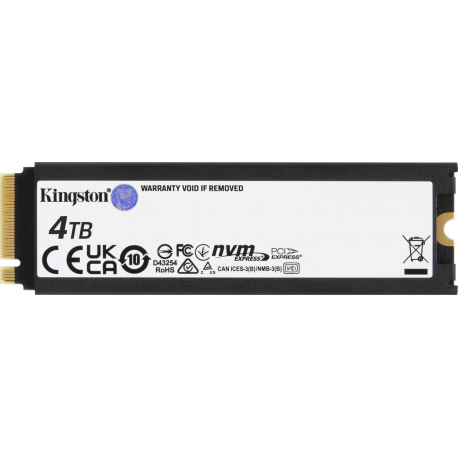 Kingston FURY Renegade - SSD - 4 TB - internal - M.2 2280 - PCIe 4.0 x4 (NVMe) - integrated heatsink - 2