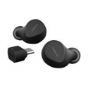 Jabra Evolve2 Buds UC - True wireless earphones with mic - in-ear - Bluetooth - active noise cancelling - USB-C via Bluetooth adapter - noise isolating - black