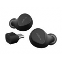 Jabra Evolve2 Buds MS - True wireless earphones with mic - in-ear - Bluetooth - active noise cancelling - USB-C via Bluetooth adapter - noise isolating - black