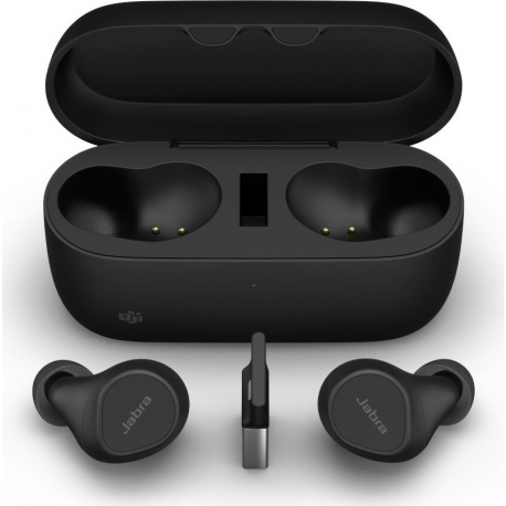 Jabra Evolve2 Buds MS - true wireless earphones with mic - USB-A via Bluetooth adapter - 2