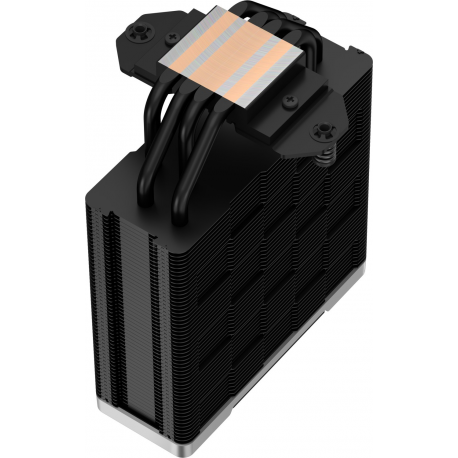 Deepcool AK400 ZERO DARK - Processor cooler - (for: LGA1155, LGA1150, LGA1151, AM4, LGA1200, LGA1700, AM5) - 120 mm - black - 3