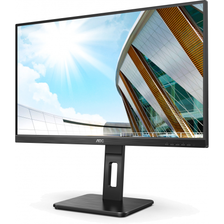 AOC Pro-line 24P2QM - P2 Series - LED monitor - 24" (23.8" viewable) - 1920 x 1080 Full HD (1080p) @ 75 Hz - VA - 300 cd / m² - 3000:1 - 4 ms - HDMI, DVI, DisplayPort, VGA - speakers - black - 3