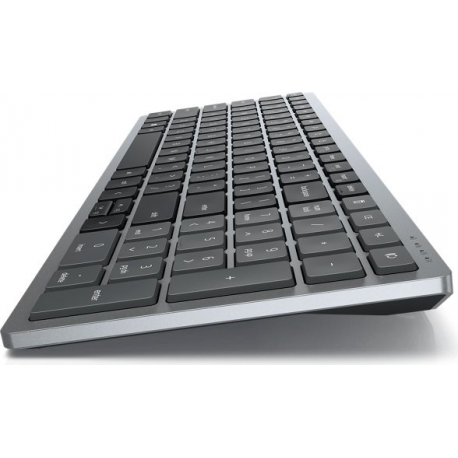 Dell Multi-Device KB740 - Keyboard - compact - wireless - 2.4 GHz, Bluetooth 5.0 - QWERTY - Russian - titan grey - with 3 years Advanced Exchange Service - 2