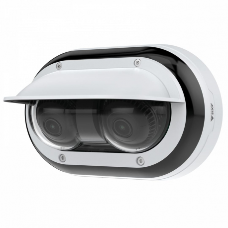 AXIS P4707-PLVE - Network panoramic camera - dome - outdoor - vandal  /  weatherproof - colour (Day&Night) - 2 x 5 MP - 2592 x 1944 - fixed iris - vari-focal - audio - GbE - MJPEG, H.264, H.265 - PoE Class 4 - 0