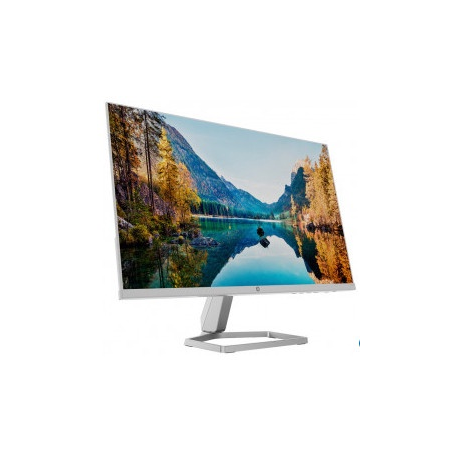 HP M24fw - LED monitor - 24" (23.8" viewable) - 1920 x 1080 Full HD (1080p) @ 75 Hz - IPS - 300 cd / m² - 1000:1 - 5 ms - HDMI, VGA - ceramic white, silver (stand) - for Victus by HP Laptop 16; Laptop 15, 15s, 17; Pavilion Plus Laptop 14 - 1
