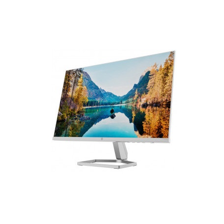 HP M24fw - LED monitor - 24" (23.8" viewable) - 1920 x 1080 Full HD (1080p) @ 75 Hz - IPS - 300 cd / m² - 1000:1 - 5 ms - HDMI, VGA - ceramic white, silver (stand) - for Victus by HP Laptop 16; Laptop 15, 15s, 17; Pavilion Plus Laptop 14 - 2