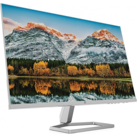 HP M27fw - LED monitor - 27" - 1920 x 1080 Full HD (1080p) @ 75 Hz - IPS - 300 cd / m² - 1000:1 - 5 ms - 2xHDMI, VGA - silver, white head - for Victus by HP Laptop 16; Laptop 15, 15s, 17; Pavilion Plus Laptop 14 - 1