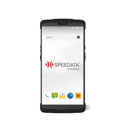 Newland Speedata SD55UHF Lynx - Data collection terminal - rugged - Android 8.1 (Oreo) - 64 GB - 5.5" IPS (1440 x 720) - rear camera + front camera - barcode reader - (2D imager  /  RFID) - USB host - microSD slot - Wi-Fi, NFC, Bluetooth - 3G, 4G - 0