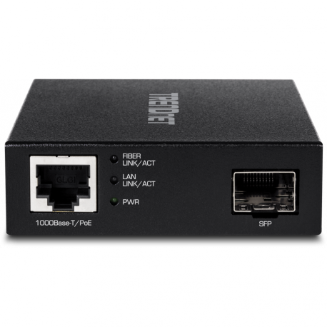 TRENDnet TFC-PGSFP - Media converter - GigE - 1000Base-LX, 1000Base-SX, 1000Base-T - RJ-45 / SFP (mini-GBIC) - 1
