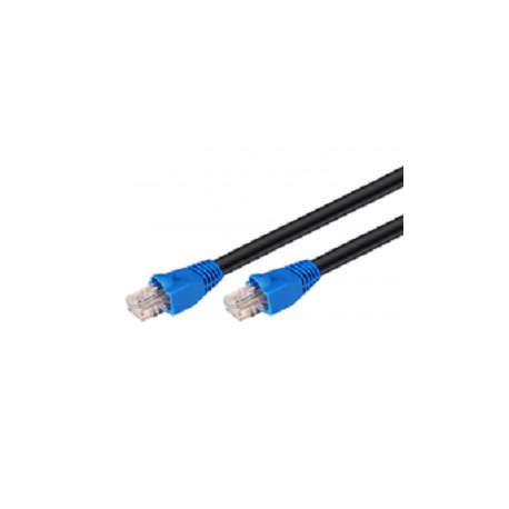 MicroConnect - Network cable - RJ-45 (M) to RJ-45 (M) - 15 m - 6.2 mm - UTP - CAT 6 - round, snagless, solid - black - 0