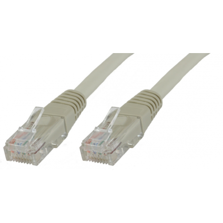 MicroConnect - Network cable - RJ-45 (M) to RJ-45 (M) - 25 m - 6 mm - UTP - CAT 6 - round, snagless, stranded - grey - 0