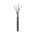 MicroConnect - Bulk cable - 100 m - SFTP - CAT 6 - indoor, outdoor, solid - black