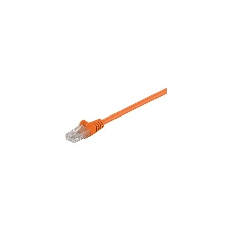 MicroConnect - Network cable - RJ-45 (M) to RJ-45 (M) - 25 cm - UTP - CAT 5e - stranded - orange - 0