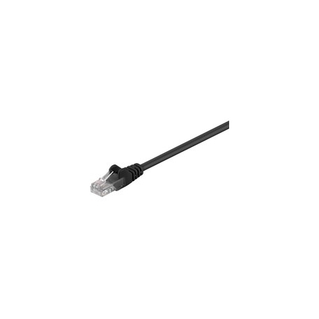 MicroConnect - Network cable - RJ-45 (M) to RJ-45 (M) - 25 cm - UTP - CAT 5e - stranded - black - 0
