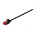MicroConnect - Network cable - RJ-45 (M) to RJ-45 (M) - 5 m - UTP - CAT 6 - snagless, stranded - black