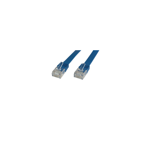 MicroConnect UltraFlat - Network cable - RJ-45 (M) to RJ-45 (M) - 1 m - UTP - CAT 6 - flat - blue - 0