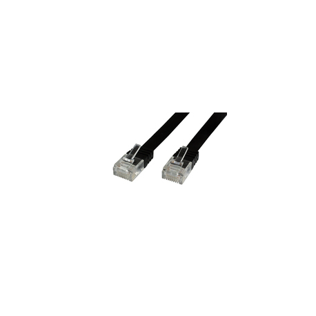 MicroConnect UltraFlat - Network cable - RJ-45 (M) to RJ-45 (M) - 1 m - UTP - CAT 6 - booted, flat - black - 0