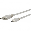 MicroConnect - USB cable - Micro-USB Type B (M) to USB (M) - 5 m - grey