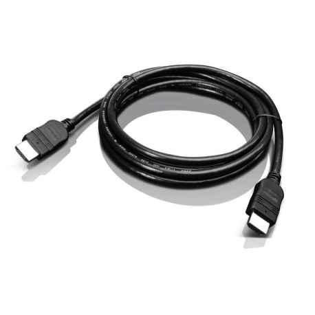 Lenovo - HDMI cable - HDMI male to HDMI male - 2 m - for ThinkCentre M80t Gen 3; ThinkCentre neo 50; ThinkPad T14s Gen 3; V50t Gen 2-13 - 0