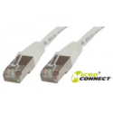 MicroConnect - Network cable - RJ-45 (M) to RJ-45 (M) - 1 m - screened shielded twisted pair (SSTP) - CAT 6 - halogen-free, stranded - white
