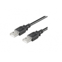 MicroConnect USB 2.0 - USB cable - USB (M) to USB (M) - USB 2.0 - 10 cm - black