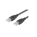 MicroConnect - USB cable - USB (M) to USB (M) - USB 2.0 - 5 m - black