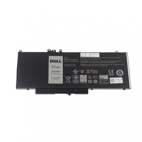 Dell - Laptop battery - lithium polymer - 4-cell - 6860 mAh - 51 Wh - for Latitude E5450, E5550 - 0